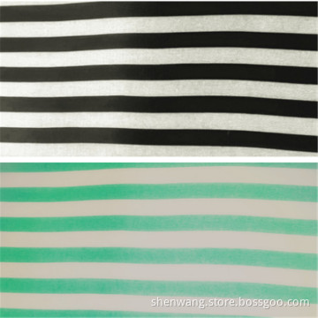 Customized Printed Rayon Spandex Striped Blouse Fabric